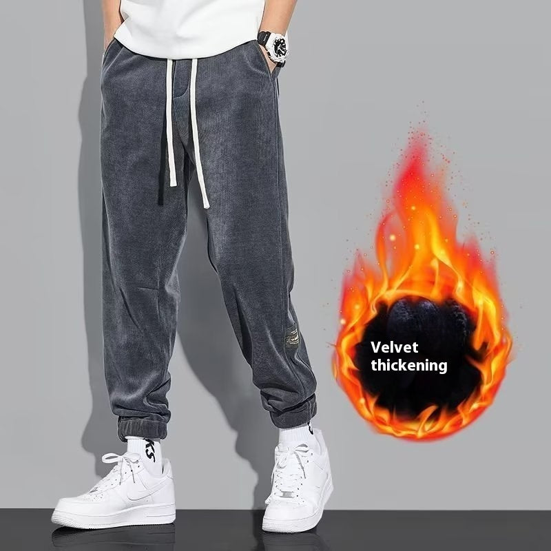 Ron – Pantalons décontractés en velours côtelé