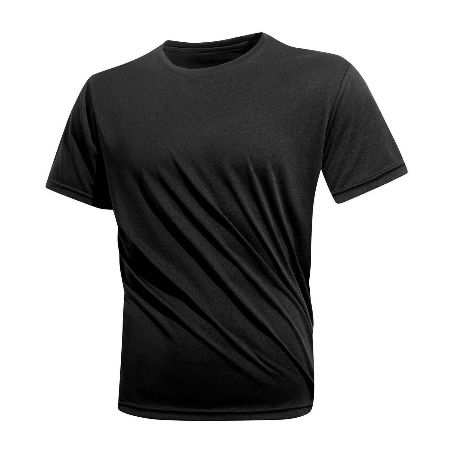 Hugh – T-shirt en soie glacée pour hommes, séchage rapide