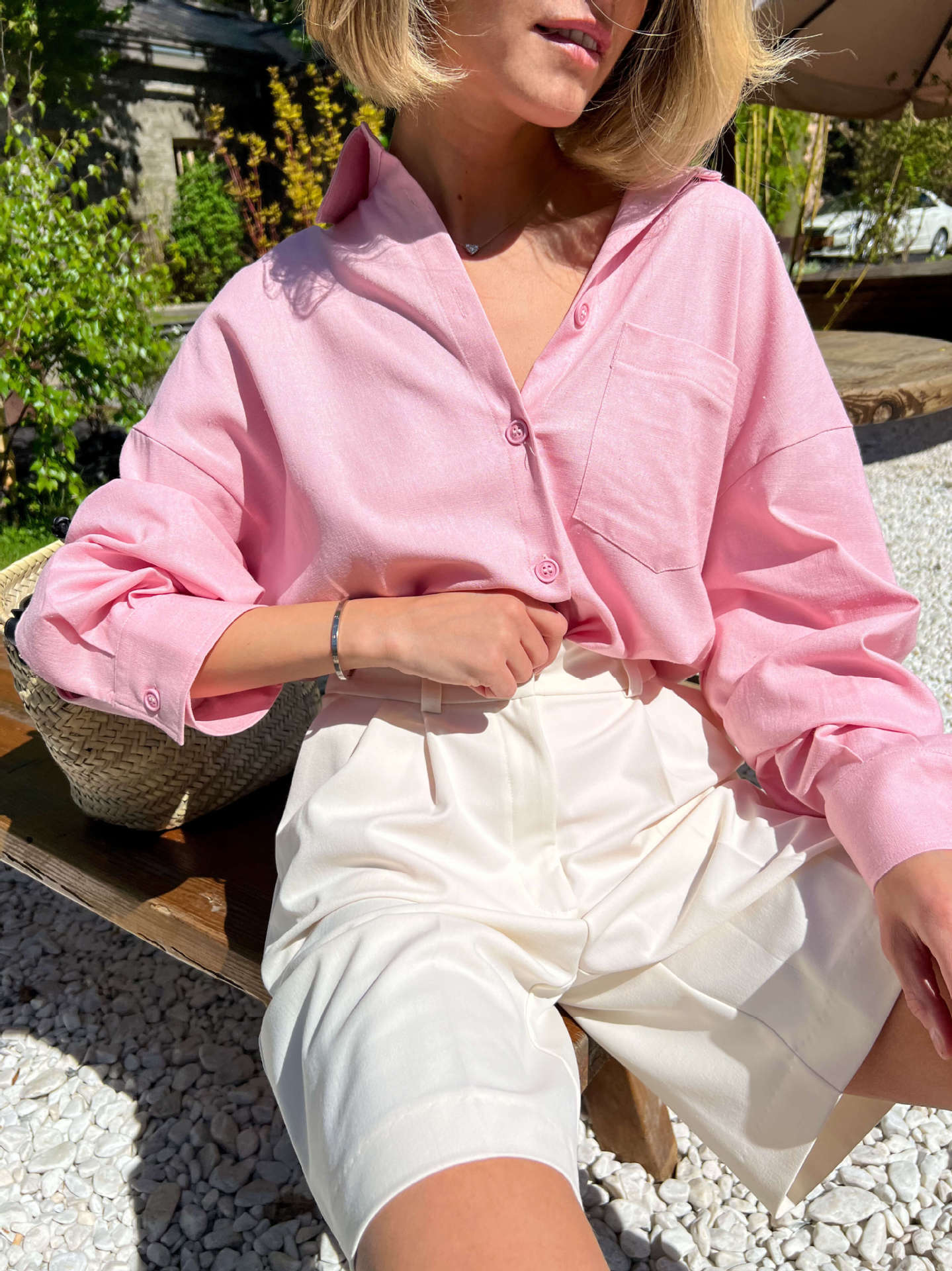 Denise – Shorts Droits Cinq Points Amples