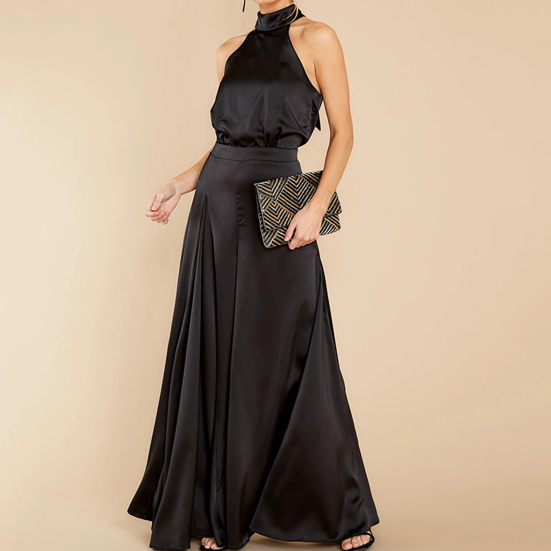 Ruby – Pantalon large taille haute sans bretelles