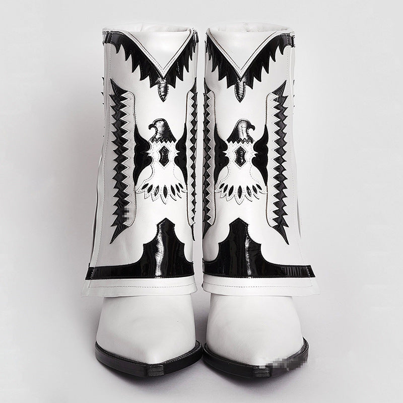 Margaret – Bottes à Talons Épais avec Pantyhauts pour Femmes