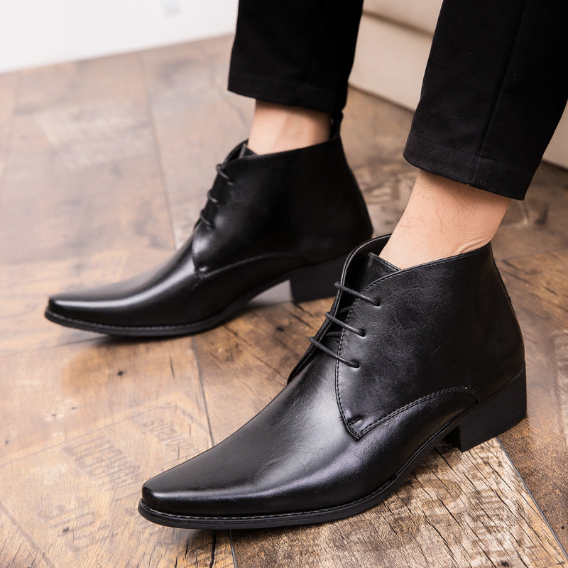 Brian – Chaussures Montantes en Cuir Végan pour Hommes
