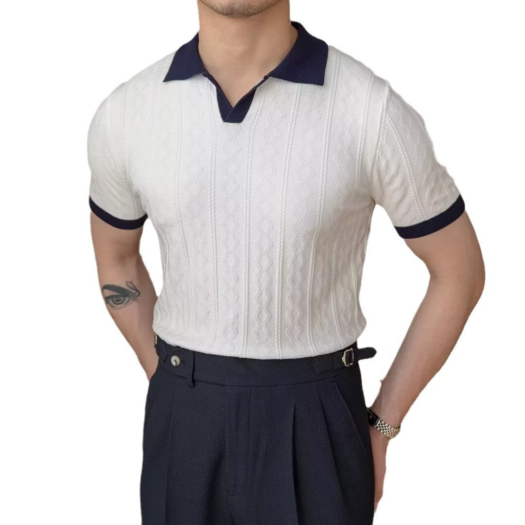 Julian – Polo pour Hommes Respirant et Coloré à l'Italienne
