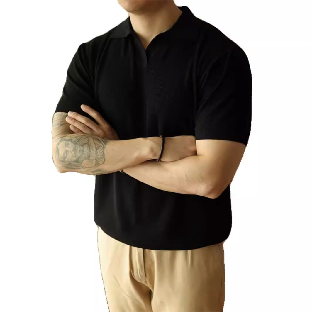 Jonathan – Polo à Col en V pour Hommes