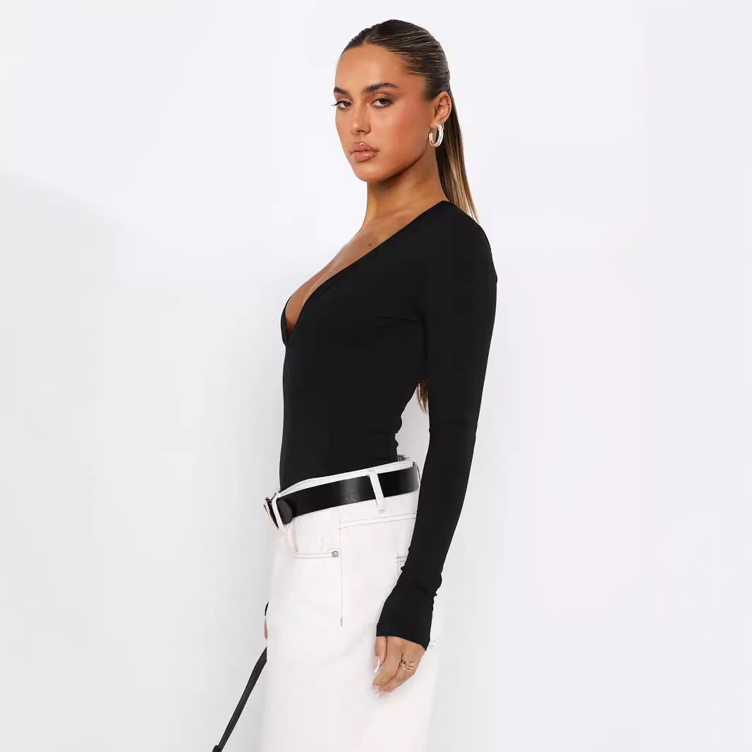 Amanda – Pull Slim à Manches Longues