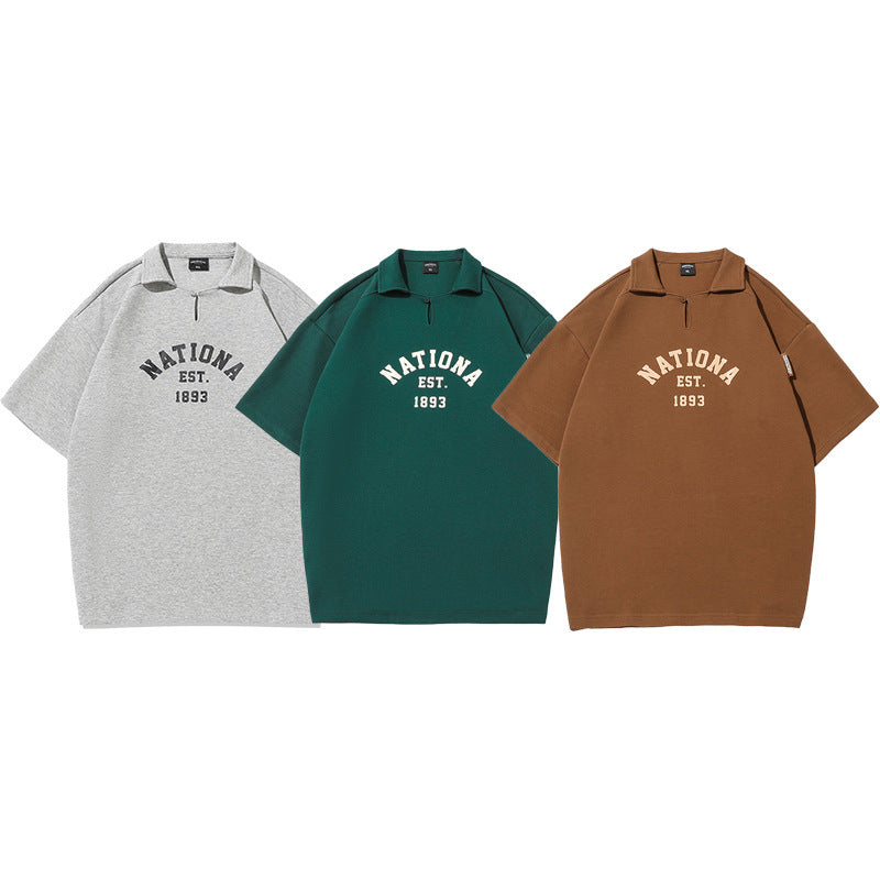Jim – Chemise à Col Revers en Coton Perlé Lourd