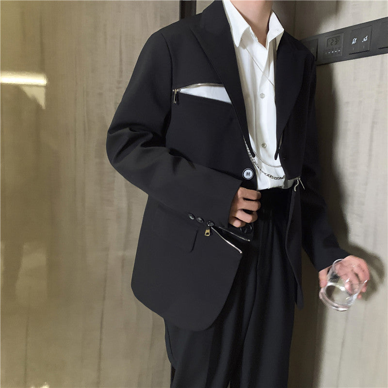 Justin – Costume décontracté avec fermeture éclair