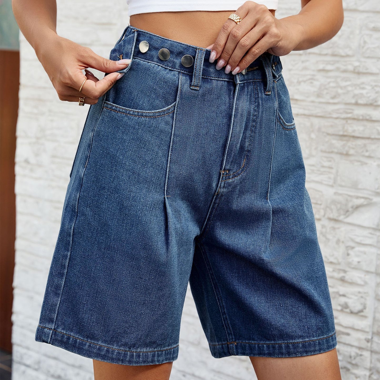 Katie – Shorts en Jean avec Taille Ajustable pour l'Été