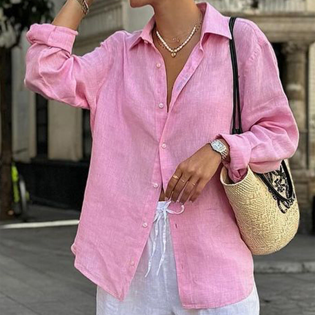 Abigail – Chemise Cardigan Longue Femme