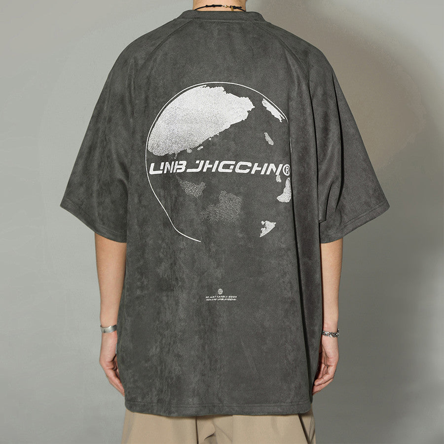 Emily – T-shirt Oversize en Suédine