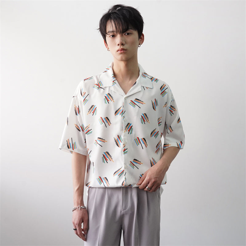 Dominic – Chemise Décontractée à Imprimé Estival pour Homme