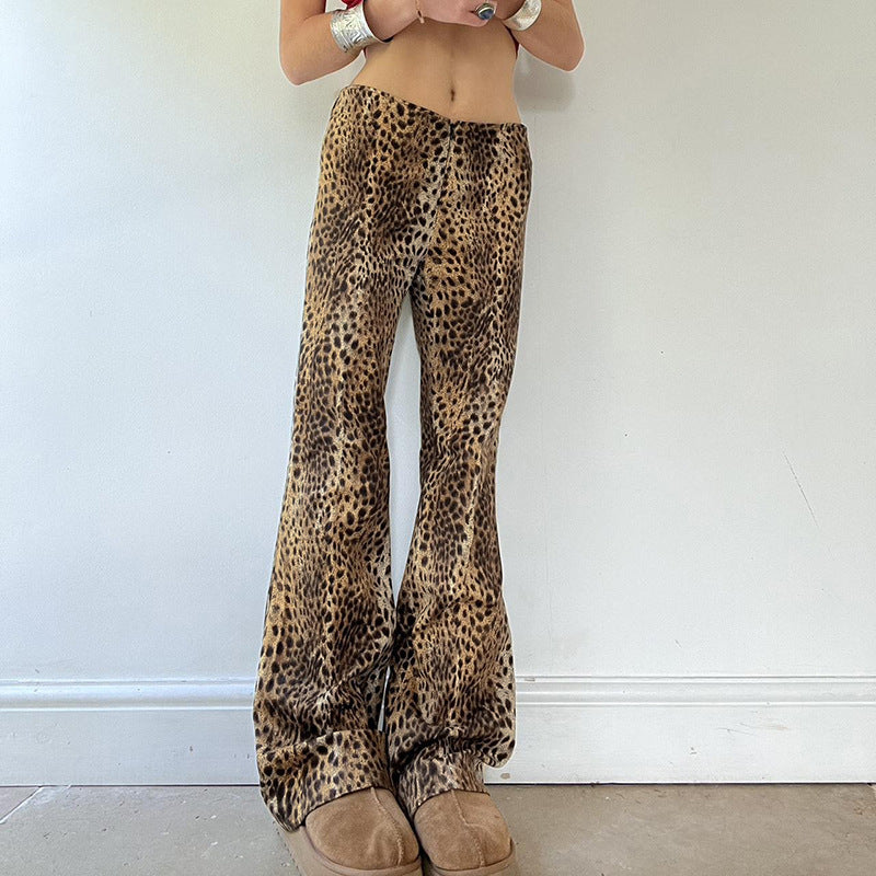 Angela – Pantalon Léopard Vintage Américain