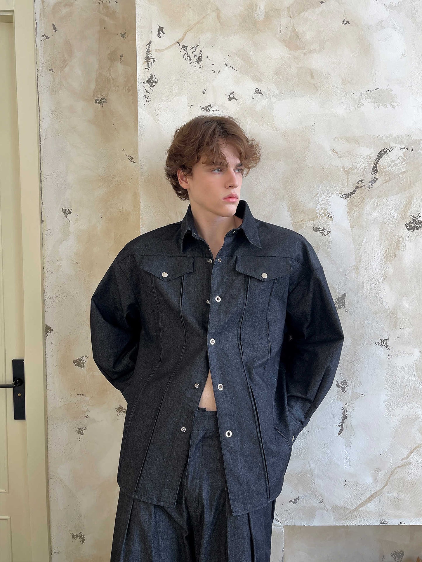 Martin – Chemise en Denim avec Boucle Métallique