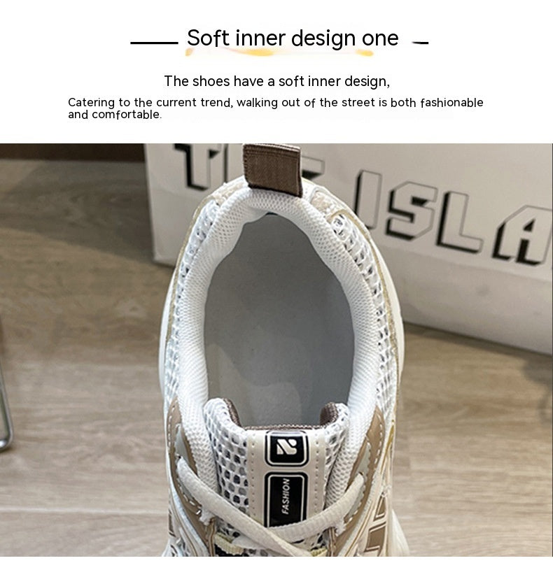 Amanda – Chaussures à Semelles Compensées en Maille pour l'Été