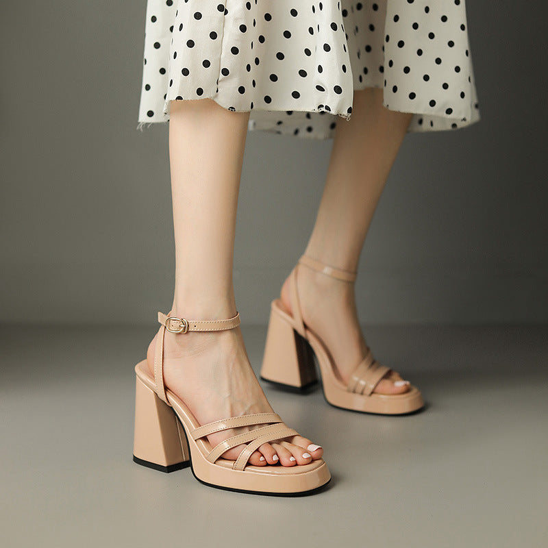 Audrey – Chaussures à Talons Hauts Romanes de Mode pour Femmes