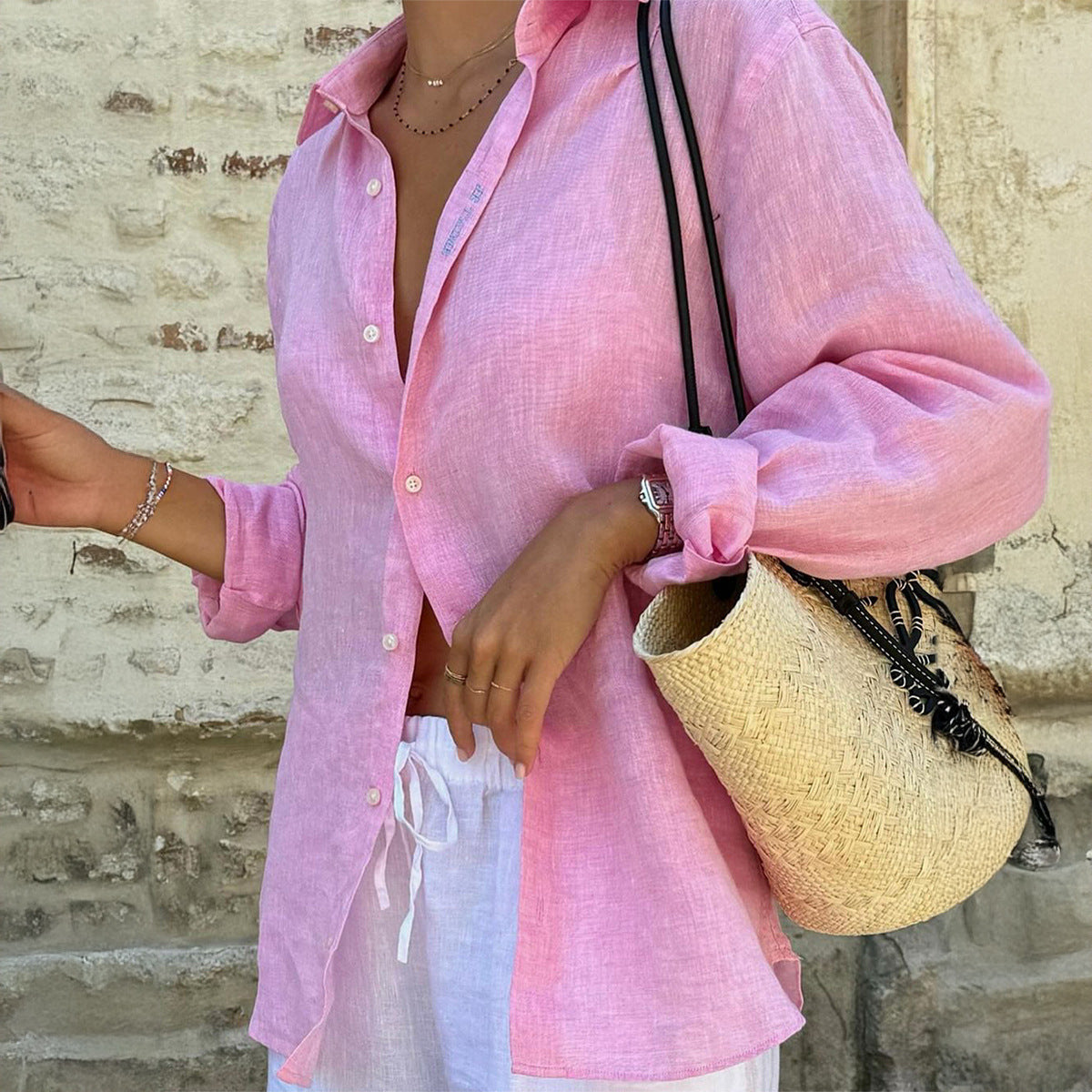 Abigail – Chemise Cardigan Longue Femme