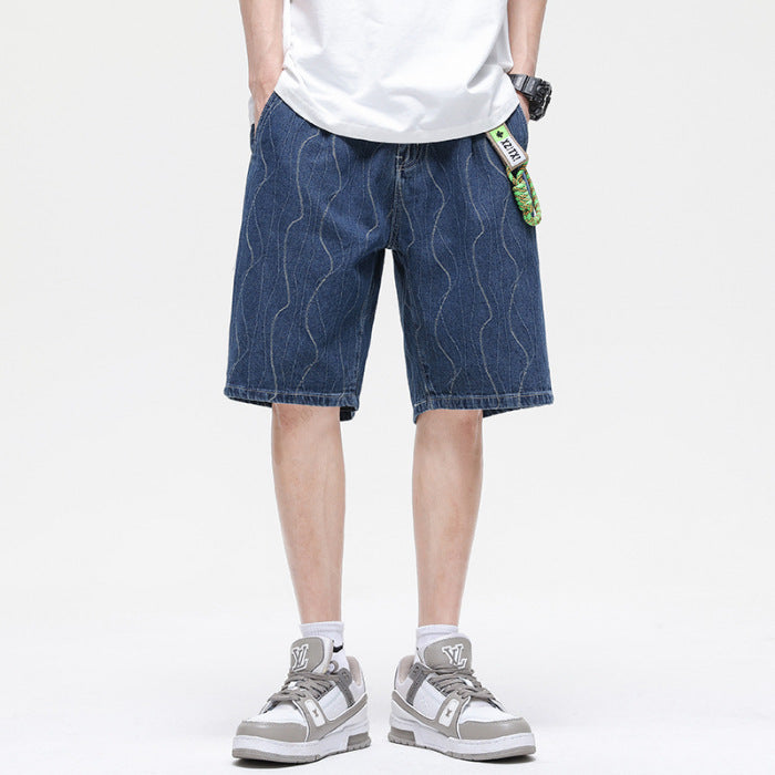 Jordan – Shorts en Denim Jacquard