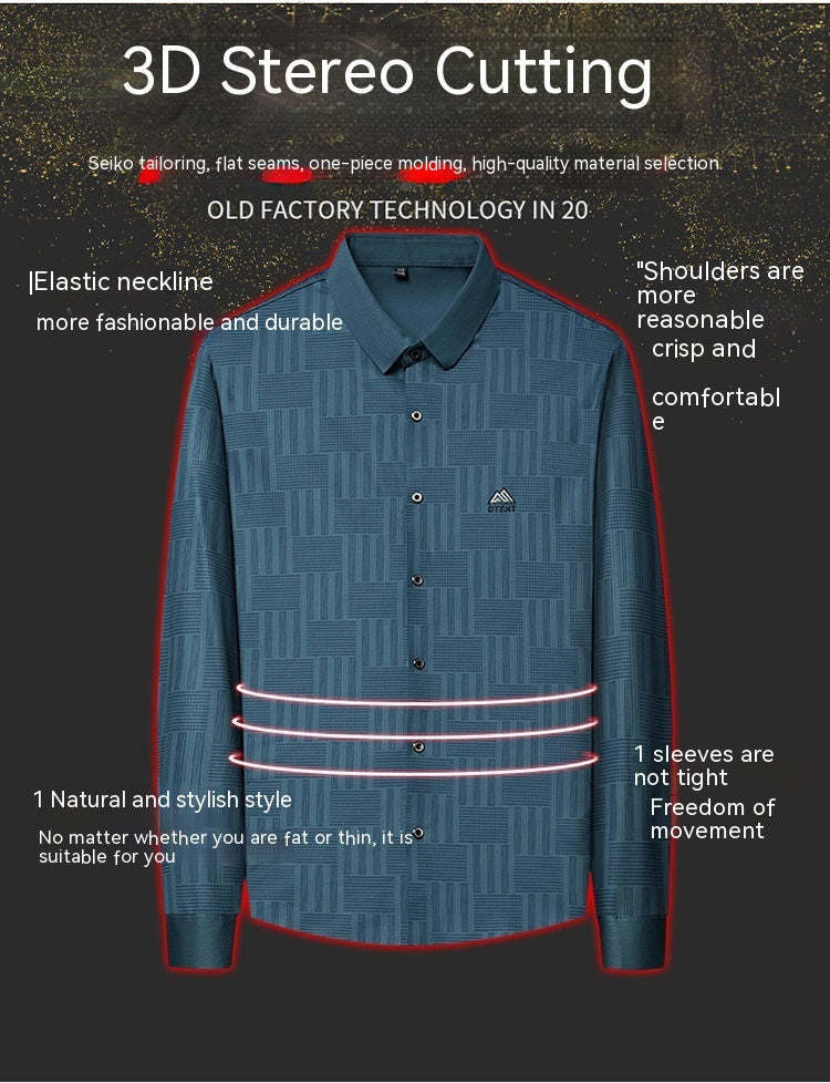 Stewart – Chemise décontractée à manches longues pour homme