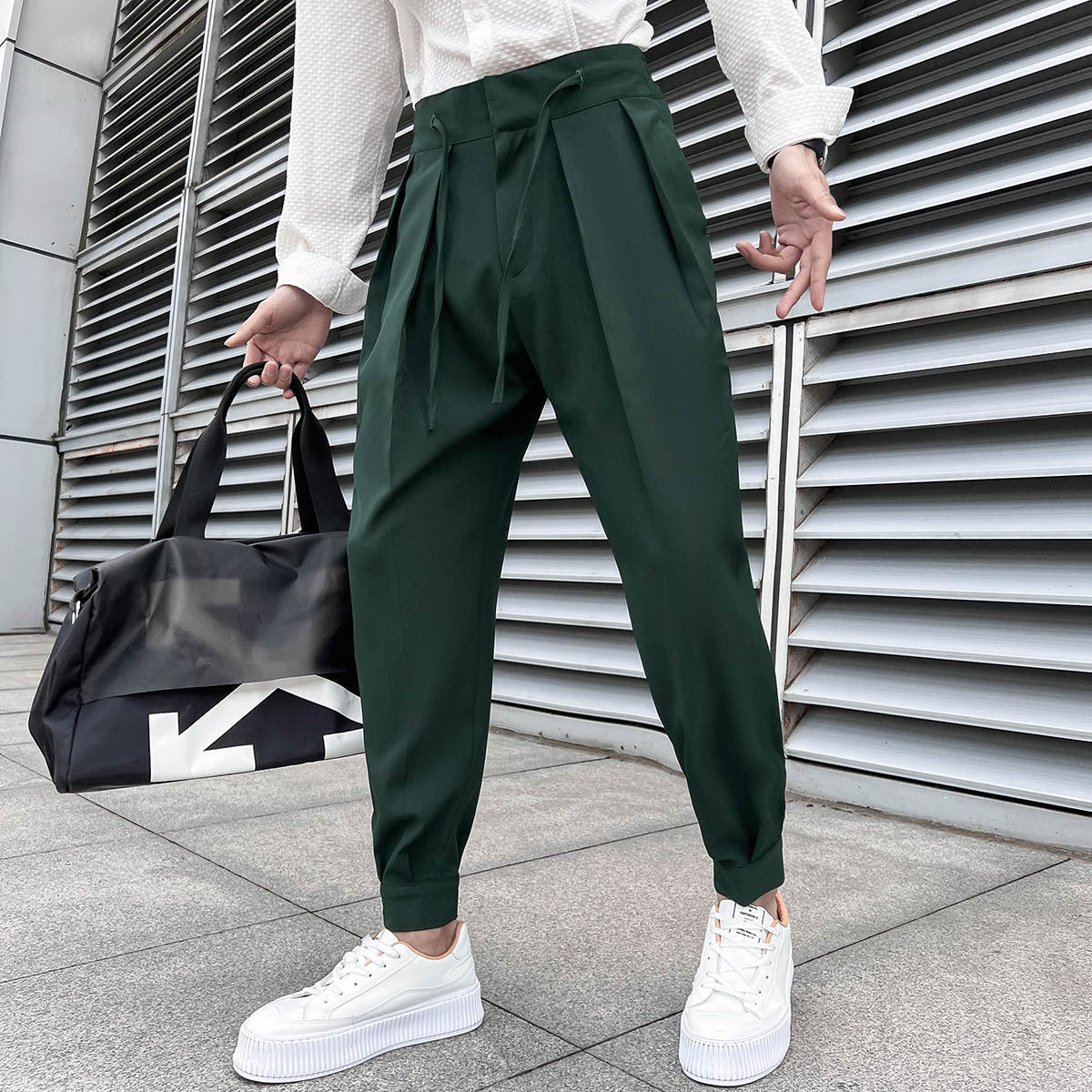 Mitchell – Pantalons à Taille Élastique et Fermetures Velcro
