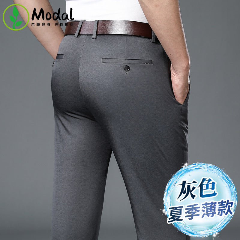 Miles – Pantalon Droit Fin Non-repassant