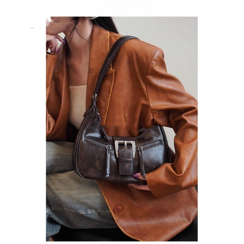 Melissa – Sac à Bandoulière Rétro en Croissant