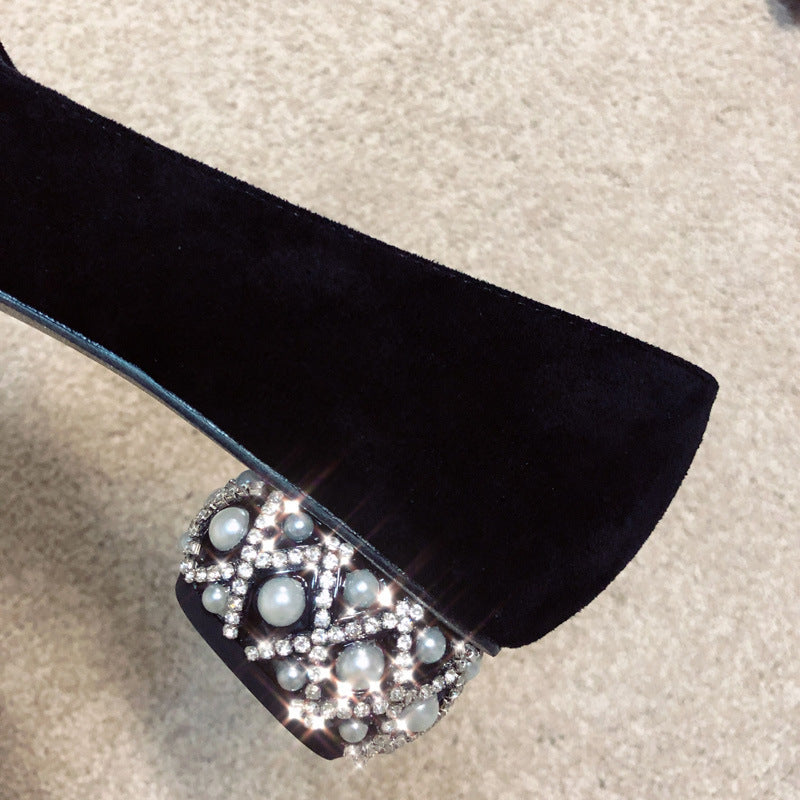 Jasmine – Chaussures à talons bas pointus pour femme