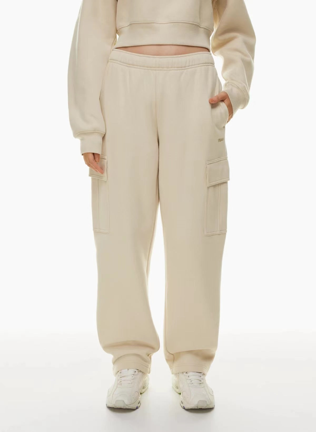 Jacqueline – Pantalon Large à Taille Haute et Élastique