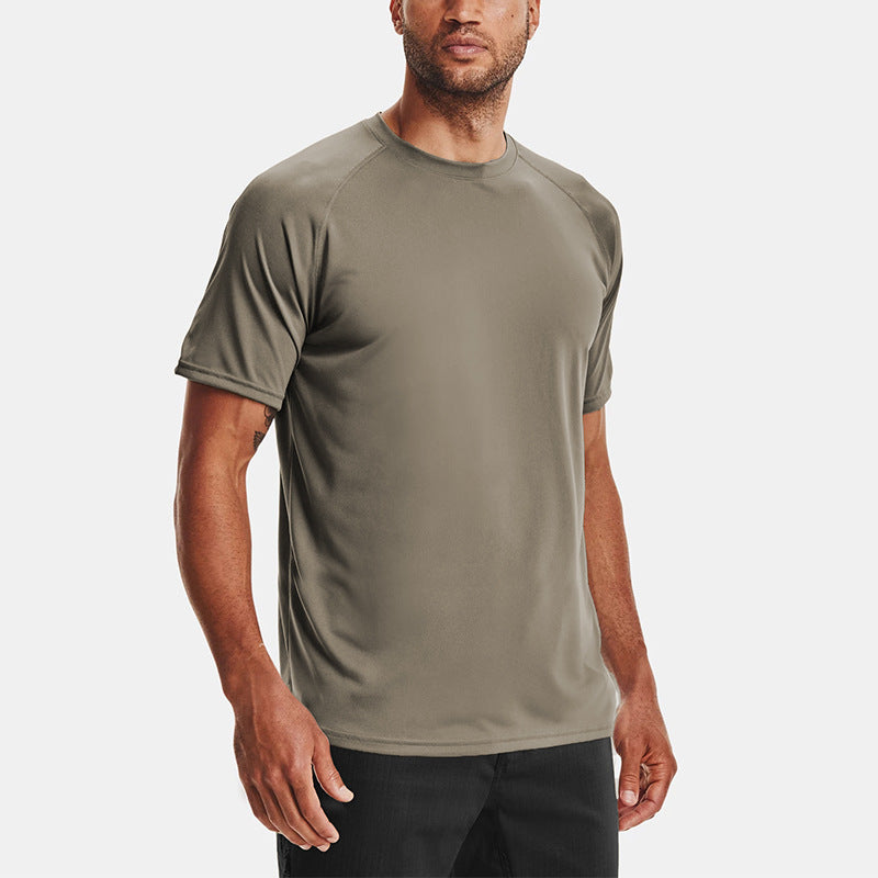 James – T-shirt d'exercice d'été pour homme à col rond ample
