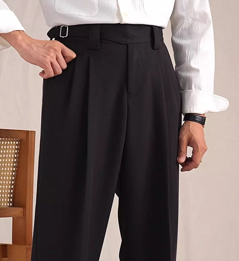 Frank – Pantalon Classique à Chevrons