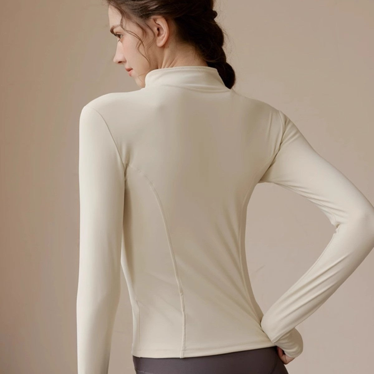 Alice – Manteau de Sport à Col Montant Doublé en Polaire pour Femme
