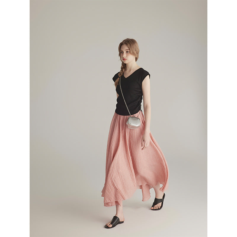 Anne – Robe d'Été Slim et Design Irrégulier