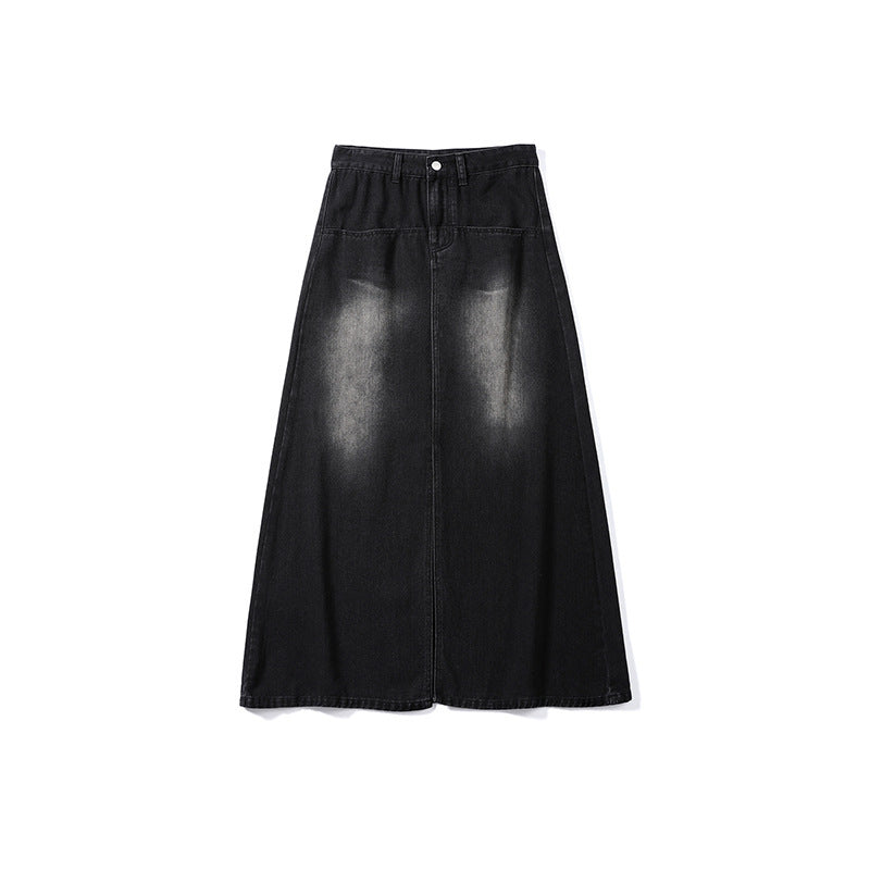 Tamara – Jupe en Jean Taille Haute à la Mode