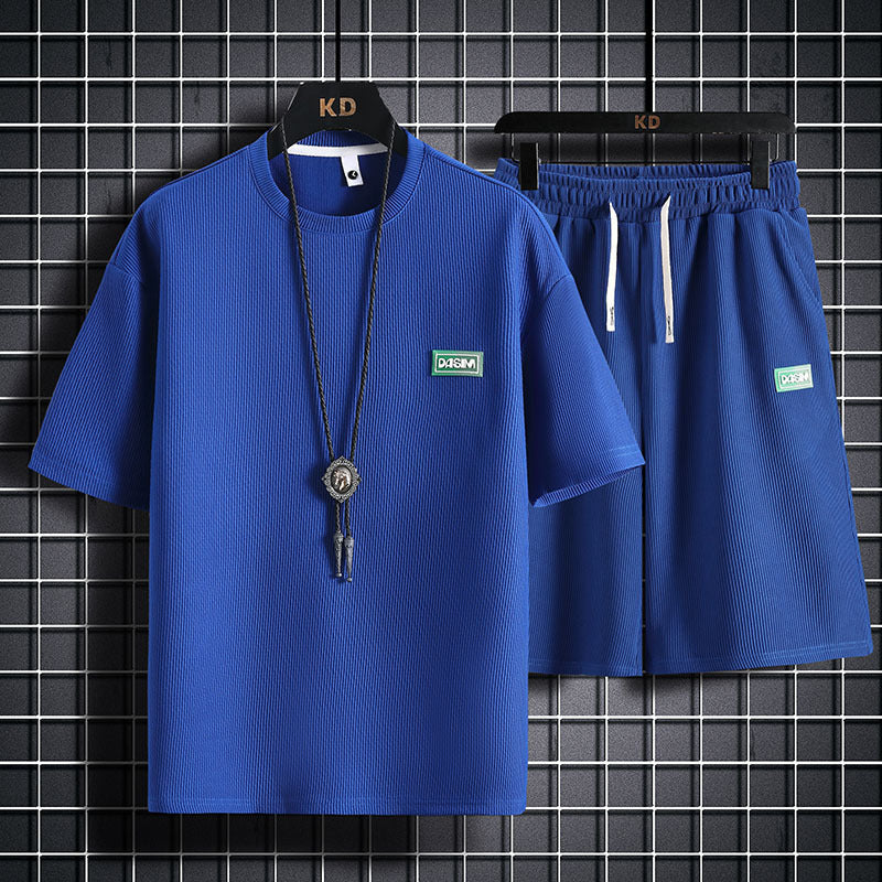 Glenn – Ensemble de Sport en Coton Respirant à Motif Carreaux