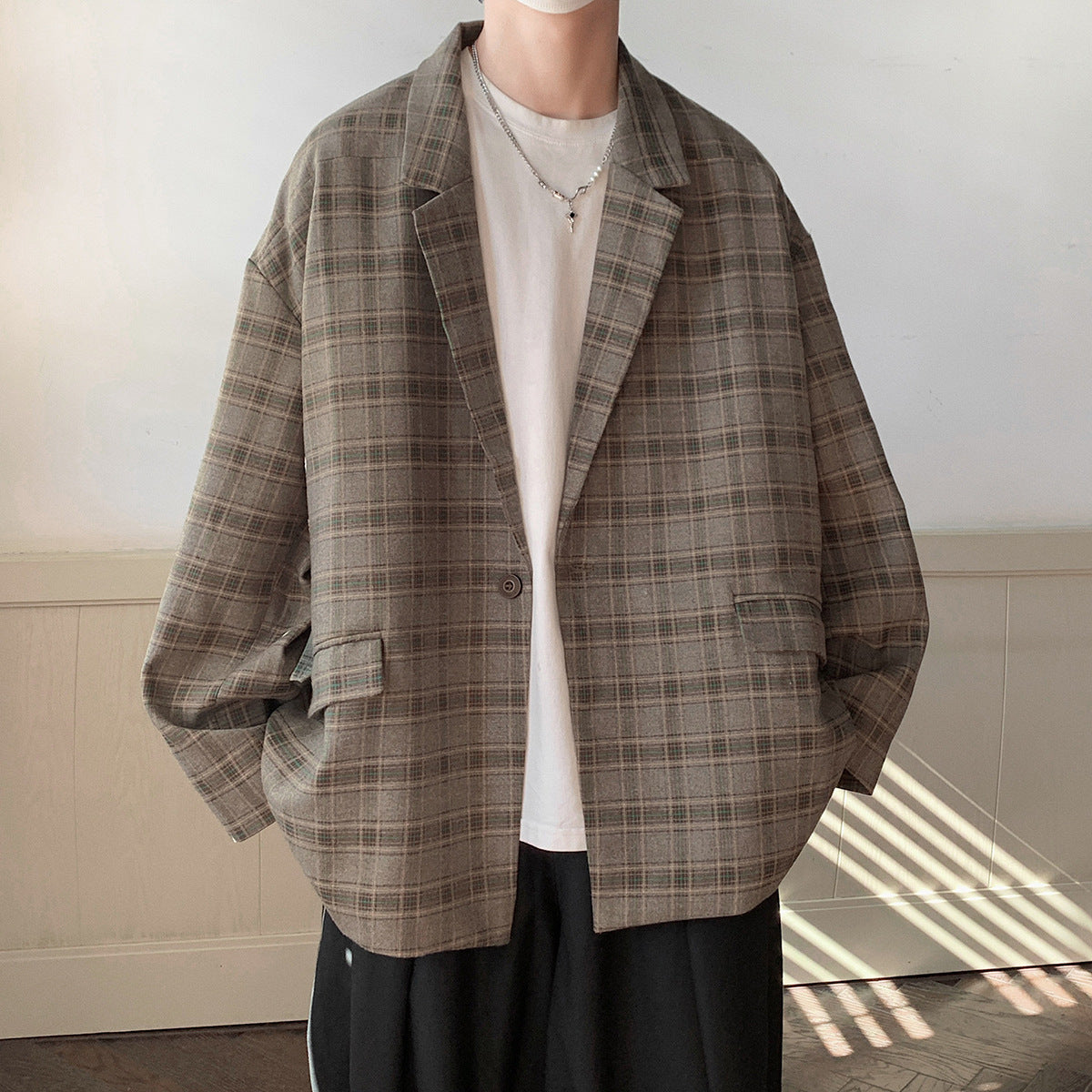 Stewart – Veste décontractée ample rétro