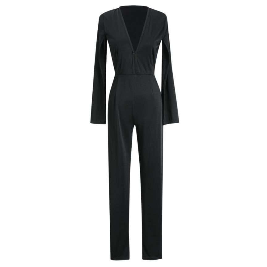Kimberley – Combinaison pantalon à col en V profond