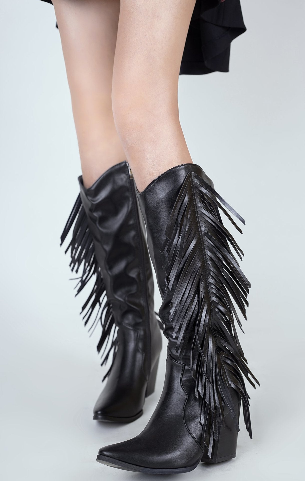 Lily – Bottes Martin à Franges de Mode Européenne et Américaine Grande Taille