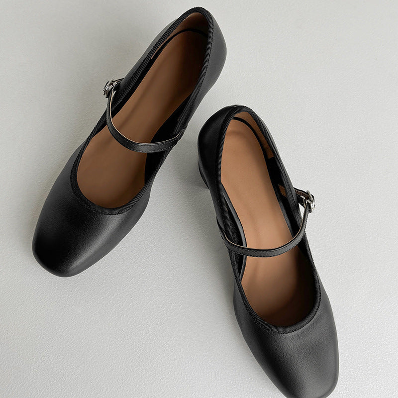 Shirley – Talons Hauts en Cuir Vegan Rétro Français
