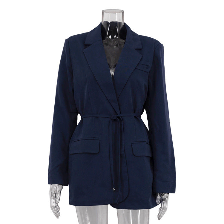 Billy – Veste de costume ample à lacets à manches longues