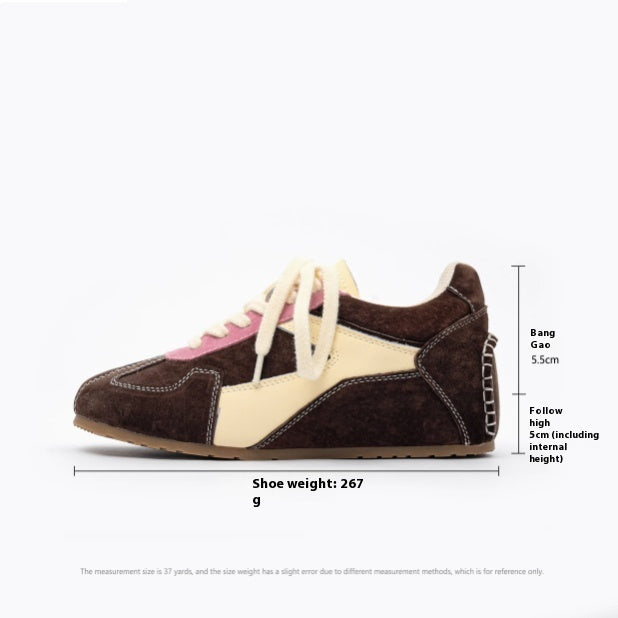Alison – Chaussures d'Entraînement Allemandes Retro avec Talons Cachés en Cuir Vegan Printemps 2025
