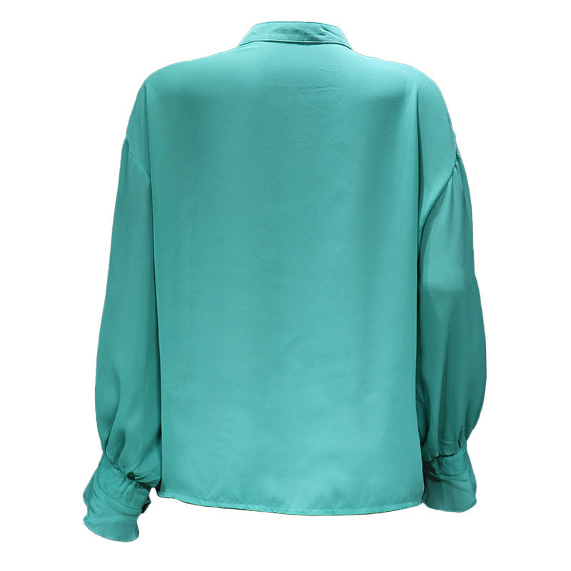 Harriet – Chemise Élégante en Chiffon à Manches Longues