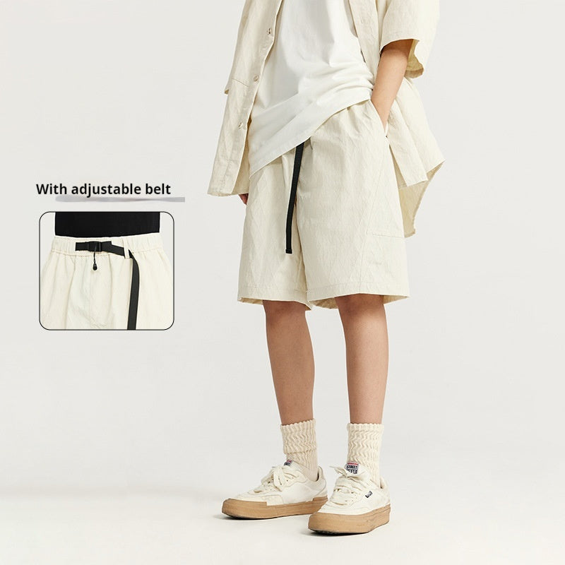 Peter – Pantalons Amples à Carreaux Jacquard