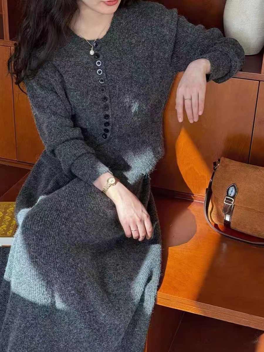 Diana – Ensemble Deux Pièces Cardigan et Jupe