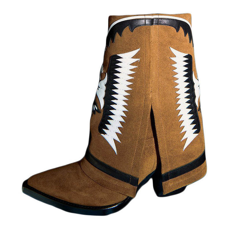Margaret – Bottes à Talons Épais avec Pantyhauts pour Femmes
