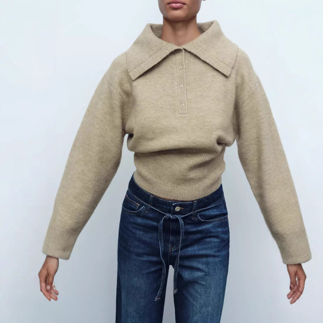 Melissa – Pull col polo cintré