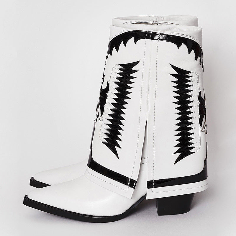 Margaret – Bottes à Talons Épais avec Pantyhauts pour Femmes
