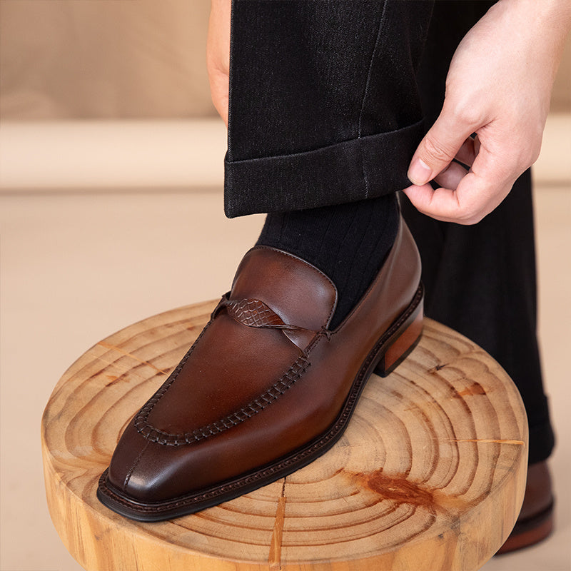 Nigel – Chaussures en cuir vegan polyvalentes pour le printemps et l'automne