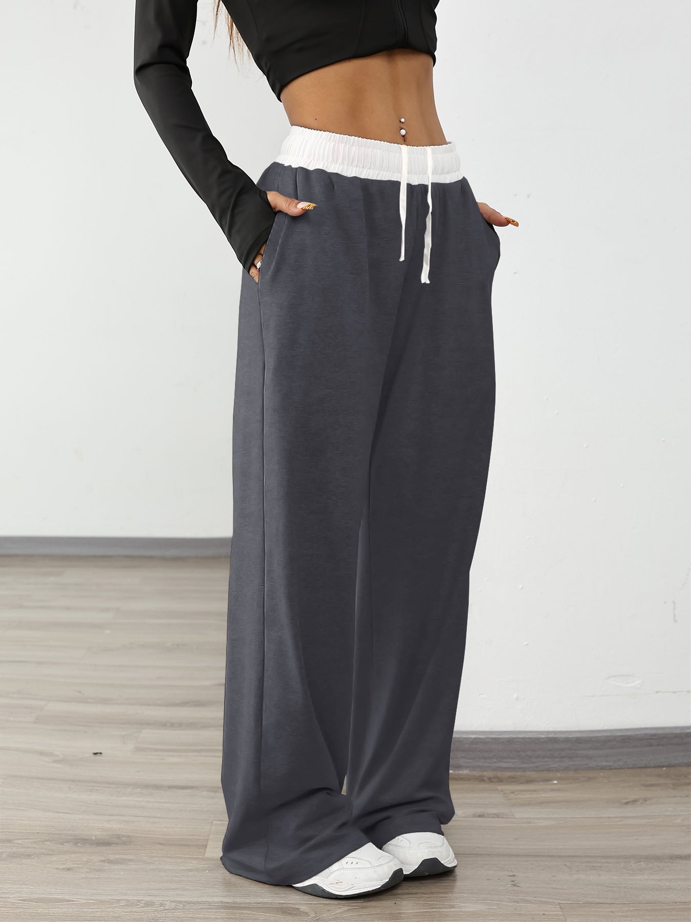 Sophie – Pantalon de Sport Confortable à Cordon Contrasté