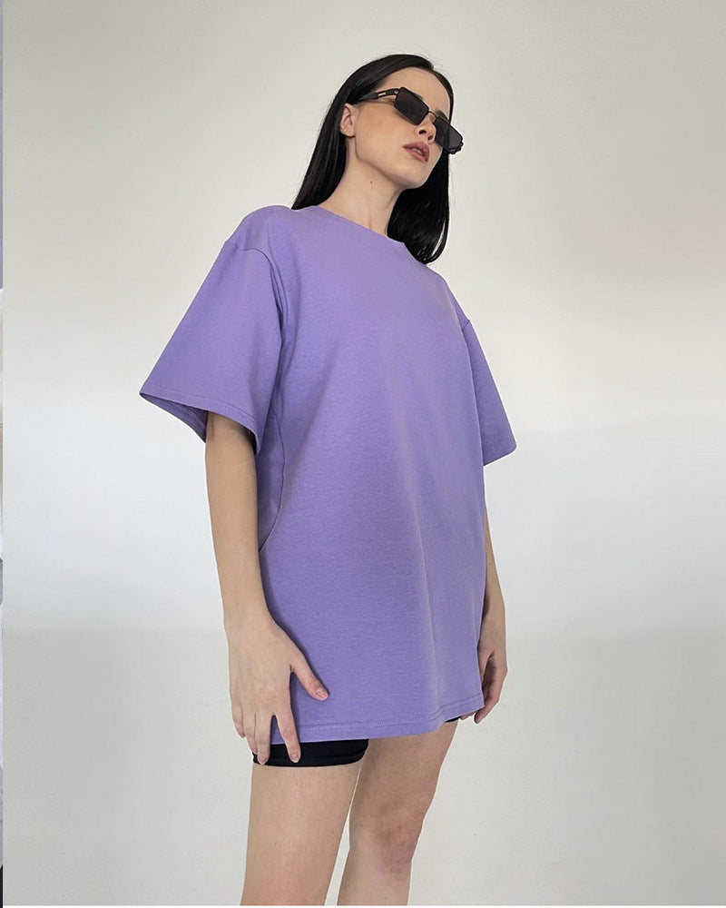 Tara – Haut T-shirt à Manches Courtes en Coton Pur