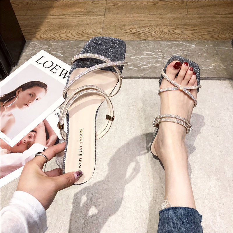 Rachel – Sandales à talons hauts avec cristaux