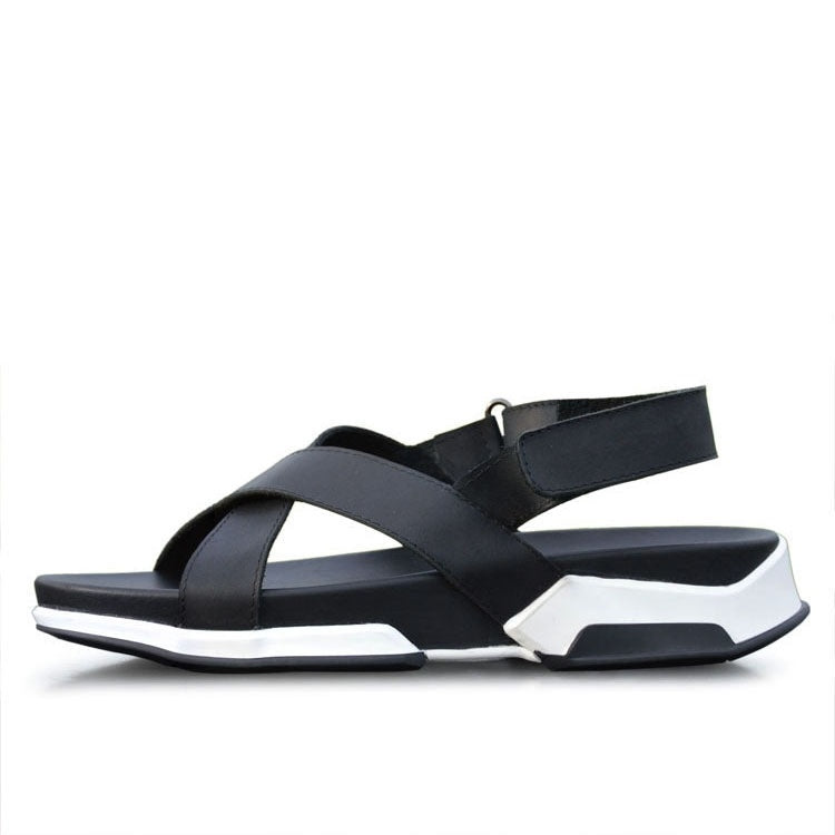 Colin – Sandales Élévatrices en Cuir Vegan pour Hommes